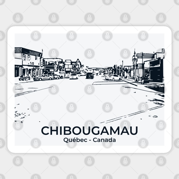 Chibougamau - Québec Magnet by Lakeric